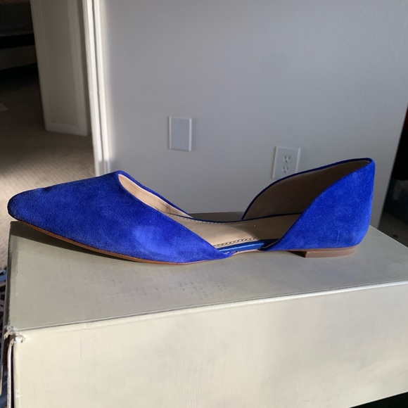 Banana republic Alani flats. Blue suede 8.5 - Picture 2 of 7
